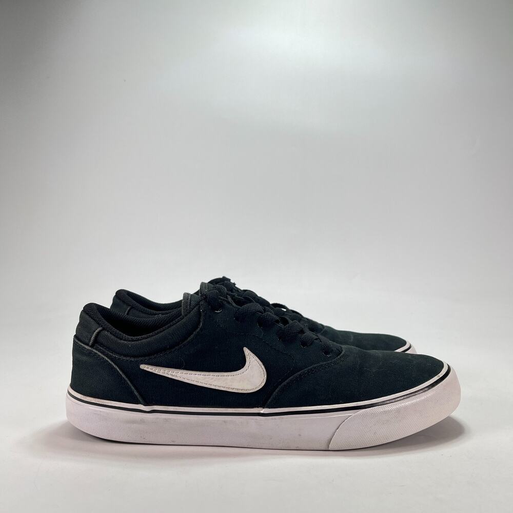Nike SB Chron 2 Black White Canvas Skateboarding Shoes DM3494-001 Men's Size 8.5